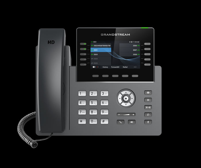 Grandstream GRP2615 10 Line IP Phone, 16 SIP Accounts, 480x272 Colour Screen, HD Audio, Powerable Via POE Grandstream GRP2615 10 Line IP Phone, 16 SIP Accounts, 480x272 Colour Screen, HD Audio, Powerable Via POE